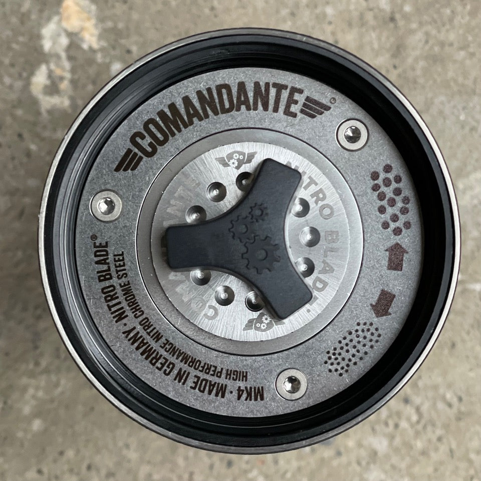 OVER HEAD VIEW OF COMANDANTE MK4 GRINDER (6620757688400)